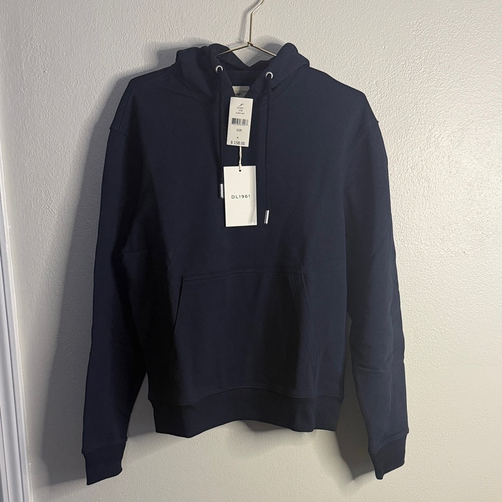 Men’s S DL1961 Deep Blue Hoodie NWT